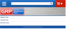 Tablet Screenshot of genuinereplacementparts.com